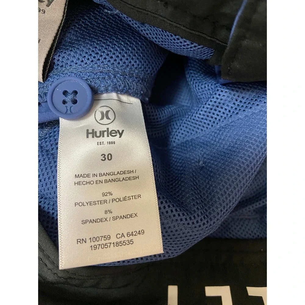 Hurley Hybrid Board Shorts‎ Mens Blue 30 Quick Dry Stretch Activewear Beach Surf - Picture 4 of 12